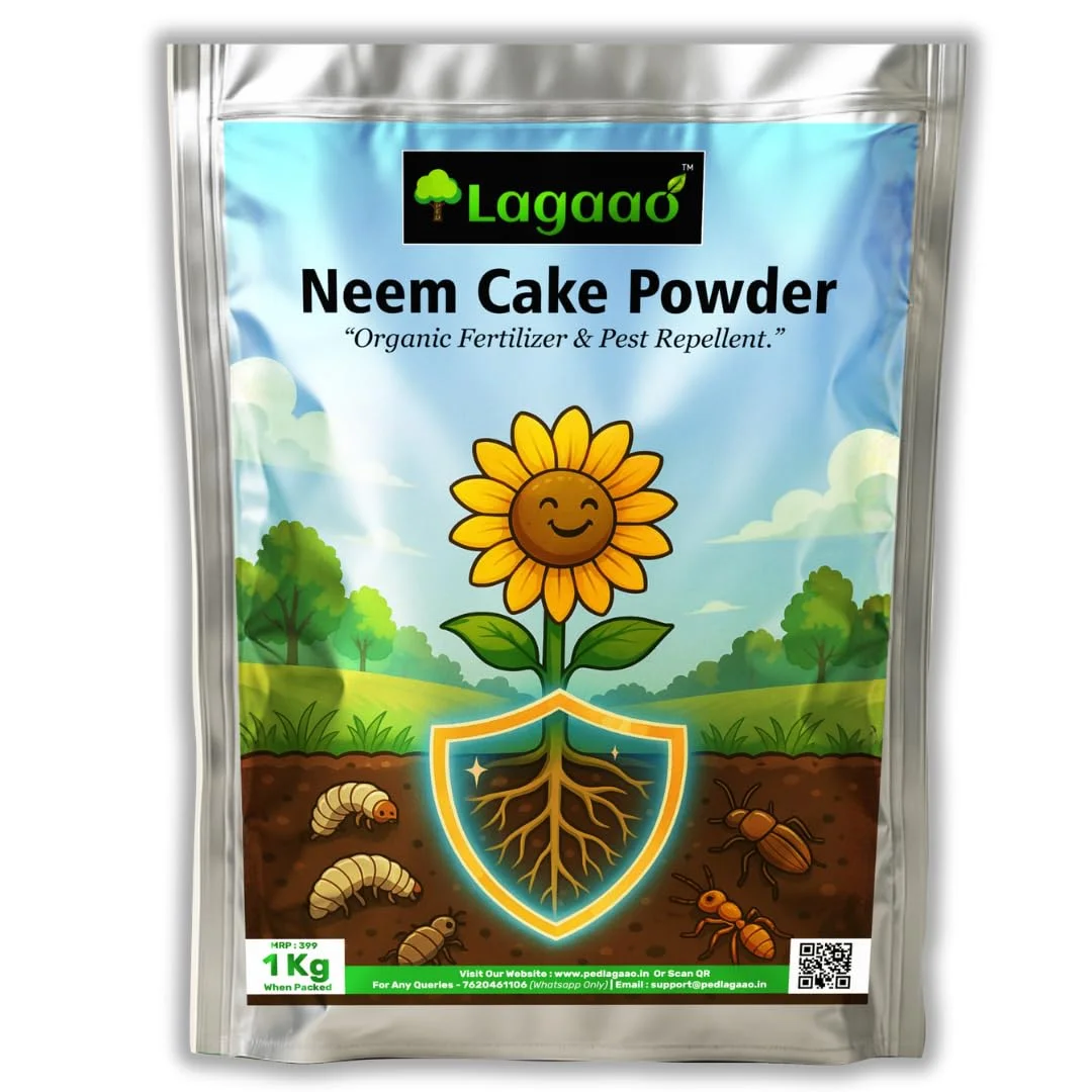 Neem Cake Powder for Plants 1kg | Organic Neem Khali Fertilizer for Gardening | Natural Soil Conditioner & Pest Repellent | Improves Soil Health, Root Growth for Home & Terrace Garden image 4