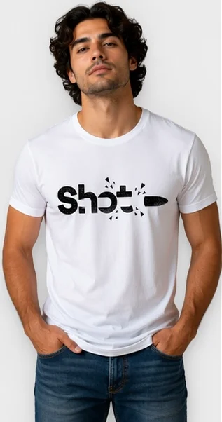 Men White Jujutsu Kaisen Satoru Gojo Printed Anime T-Shirt T-Shirt with Shot Bullet S image 3