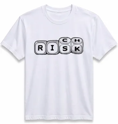 Satoru Gojo Jujutsu Kaisen Printed White Cotton T-Shirt for Men Cotton T-Shirt with Rich Risk Dice S thumbnail 1