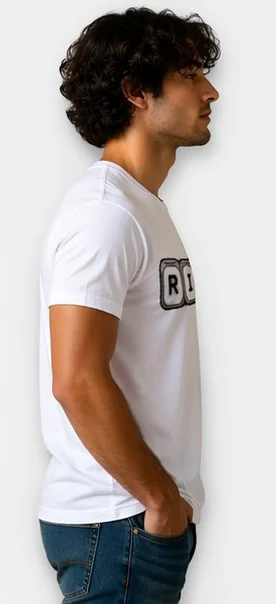 Satoru Gojo Jujutsu Kaisen Printed White Cotton T-Shirt for Men Cotton T-Shirt with Rich Risk Dice S image 4