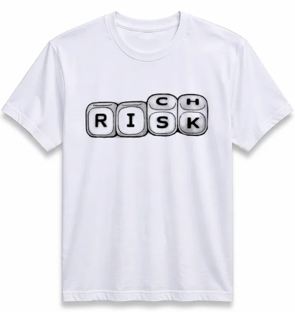 Satoru Gojo Jujutsu Kaisen Printed White Cotton T-Shirt for Men Cotton T-Shirt with Rich Risk Dice M image 4