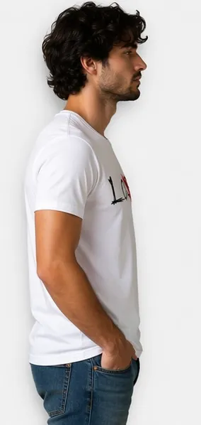 Men White Overthinker Graphic Printed Round Neck Cotton T-Shirt Men White IT Movie Inspired Loser Lover Graphic Printed Round Neck Cotton T-Shirt XXL thumbnail 3