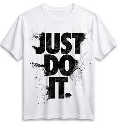 Men White Just Do It Typography Printed Slim Fit Cotton Round Neck T-Shirt Men White Just Do It Typography Printed L thumbnail 3