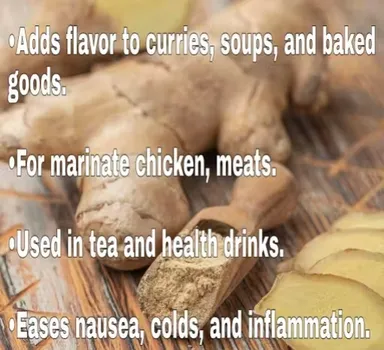 Pure Natural Ginger Powder 50g | Premium Quality Spice for Cooking & Health thumbnail 1