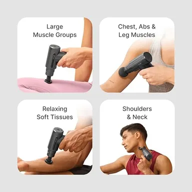 Cult Impact Deep Tissue Massage Gun for Full Body Pain Relief with 3000mAh Rechargeable Battery, 6-Speed Percussion Massager Machine, Silicone Round Head Muscle Recovery Gun for Gym, Fitness, Neck, Back, Shoulder & Leg Massage thumbnail 3