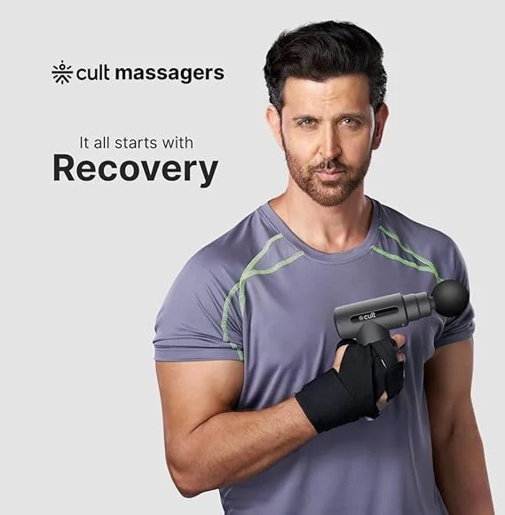 Cult Impact Deep Tissue Massage Gun for Full Body Pain Relief with 3000mAh Rechargeable Battery, 6-Speed Percussion Massager Machine, Silicone Round Head Muscle Recovery Gun for Gym, Fitness, Neck, Back, Shoulder & Leg Massage image 2
