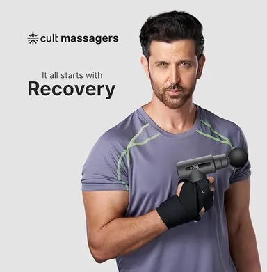 Cult Impact Deep Tissue Massage Gun for Full Body Pain Relief with 3000mAh Rechargeable Battery, 6-Speed Percussion Massager Machine, Silicone Round Head Muscle Recovery Gun for Gym, Fitness, Neck, Back, Shoulder & Leg Massage thumbnail 1