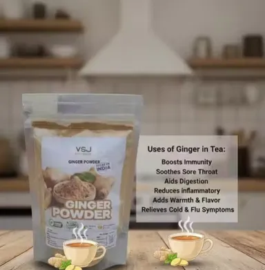Ginger Powder for Tea (Chai) | Kadak Adrak Chai Masala Powder 50g | Natural Assam Ginger Tea Spice thumbnail 2
