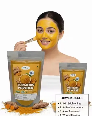 Turmeric (Haldi) Powder 100g | Natural Haldi for Cooking & Skin Care thumbnail 1