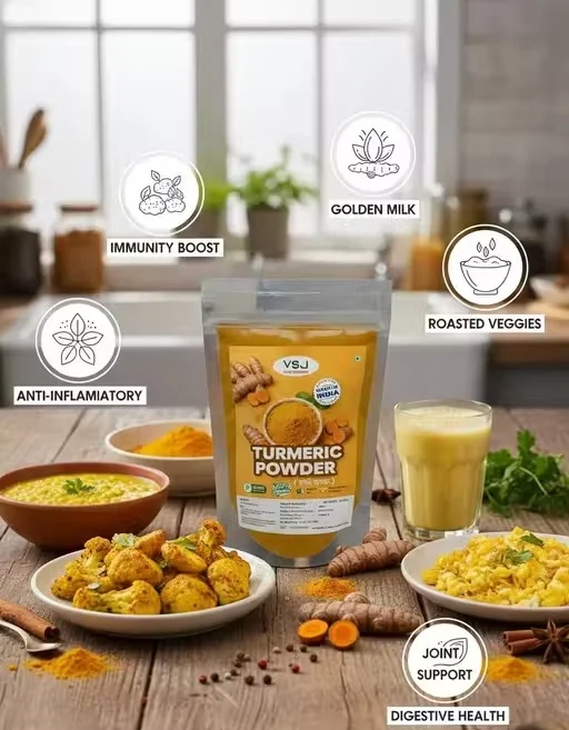 Turmeric (Haldi) Powder 100g | Natural Haldi for Cooking & Skin Care image 4