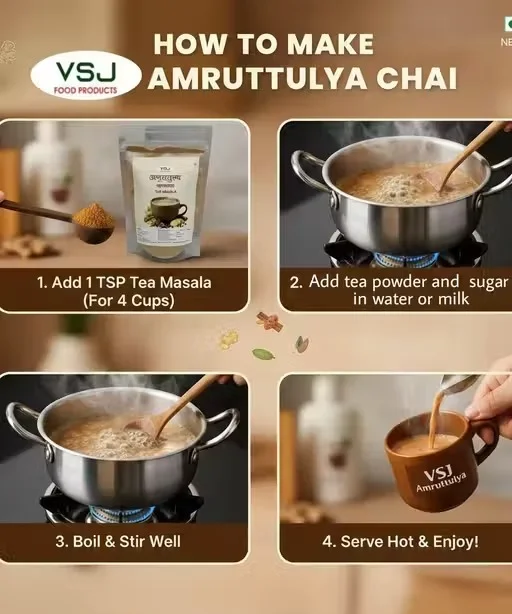 Amruttulya Chai Masala 50g | Premium Tea Masala Powder image 4