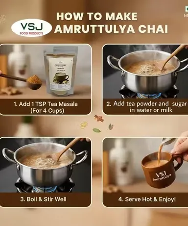 Amruttulya Chai Masala 50g | Premium Tea Masala Powder thumbnail 3