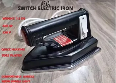 Heavy Weight Switch Iron for Professional Tailoring Use Non-Autocut Manual Temperature Control Durable Industrial Electric Clothes Pressing Iron thumbnail 1