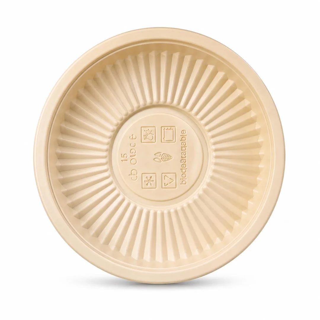 Eco-Friendly Cornstarch Disposable Bowls 190 ml Pack of 25 Biodegradable Compostable Leak Proof Microwave Safe Plastic Free Small Bowls for Soup Curry Dessert Party Catering Use 4 Inch Eco Tableware image 1