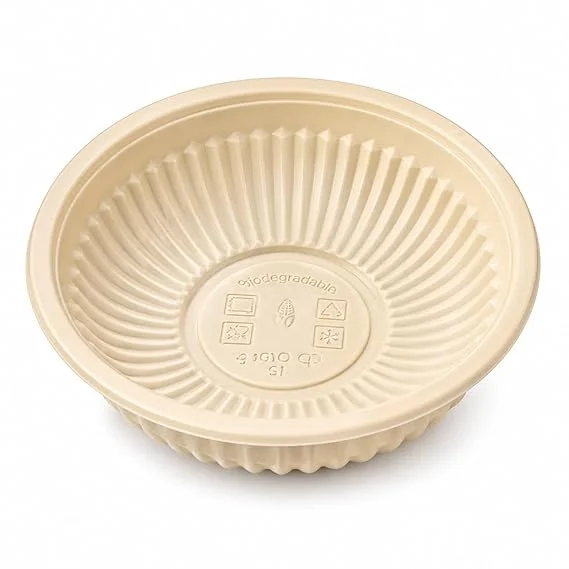 Eco-Friendly Cornstarch Disposable Bowls 190 ml Pack of 25 Biodegradable Compostable Leak Proof Microwave Safe Plastic Free Small Bowls for Soup Curry Dessert Party Catering Use 4 Inch Eco Tableware image 4