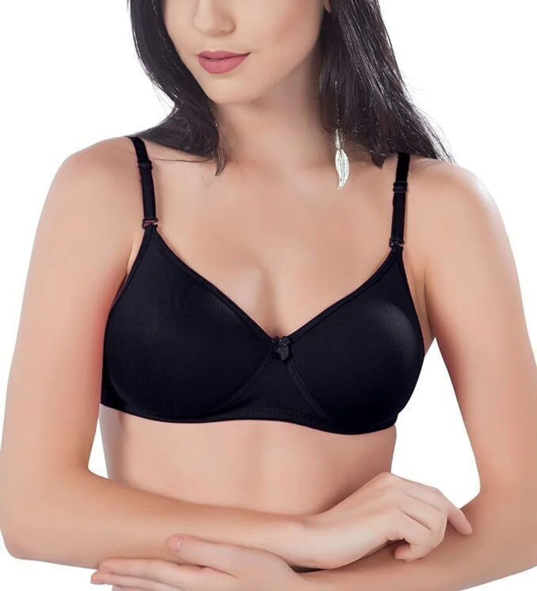 Women T-Shirt Lightly Padded Bra | Seamless, Comfortable Daily Wear Bra Lightly Padded Bra 30B image 6