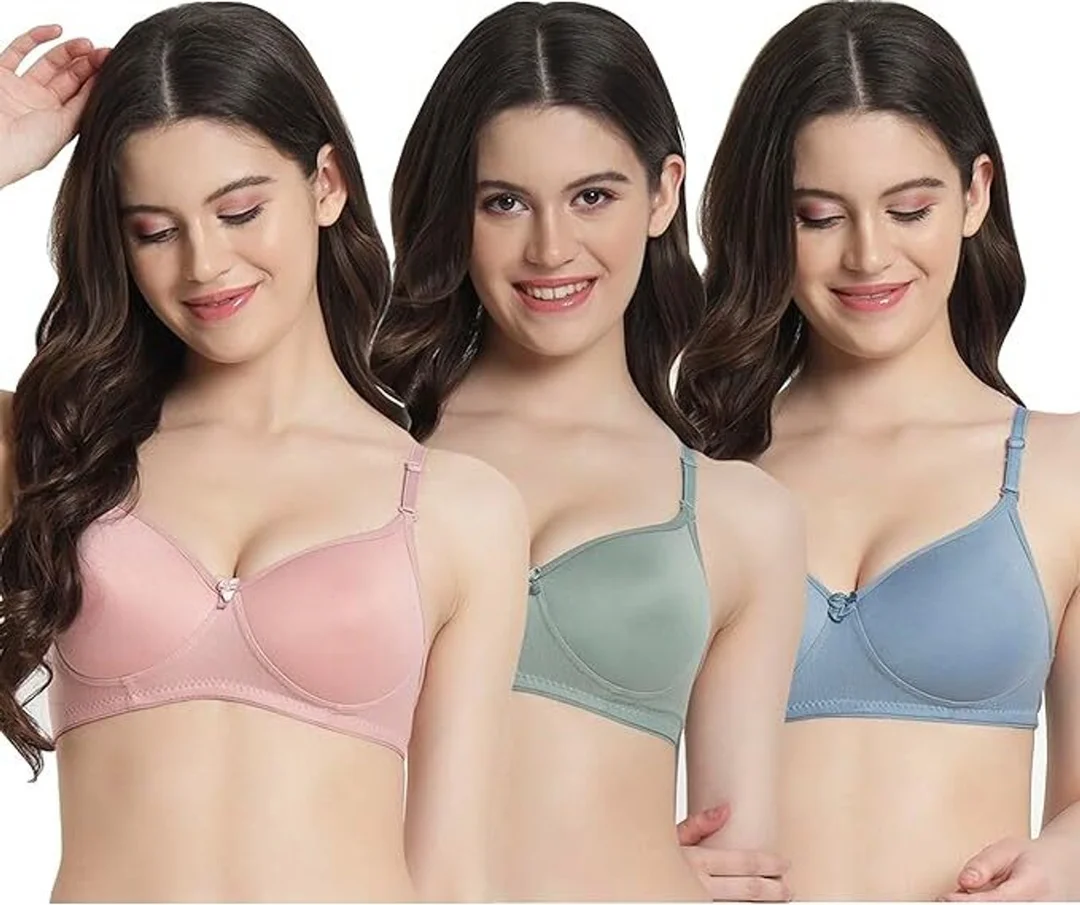 Women T-Shirt Lightly Padded Bra | Seamless, Comfortable Daily Wear Bra Lightly Padded Bra 36B image 2