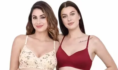 Women Lightly Padded Everyday Bra Combo Pack of 2 Lightly Padded Bra Combo 30B thumbnail 0
