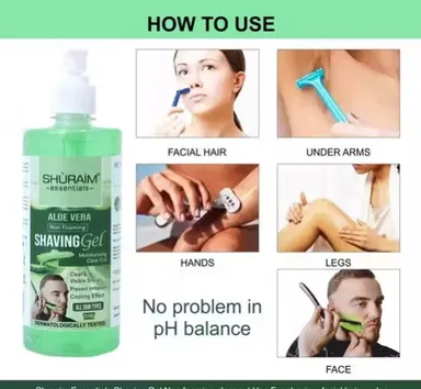 Aloe Vera & Mint Shaving Gel Combo 1000ml | Non-Foaming Professional Shave thumbnail 3