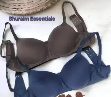 Women's Lightly Padded Non-Wired Cotton Everyday Bra Pack of 2 Padded Cotton Everyday Bra 30B thumbnail 0