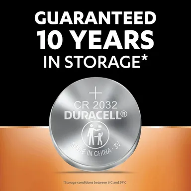 Duracell CR2032 3V Lithium Coin Cell Battery | Long Lasting Power for Watches, Calculators & Devices thumbnail 3