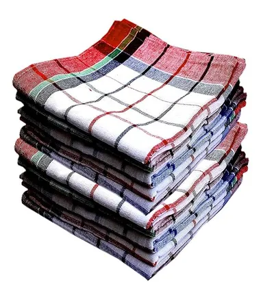 Multipurpose Cotton Kitchen Cloth Duster Napkin Set Pack of 4 for Chapati Roti Cooking Cleaning Dusting Wiping Kitchen Towel Reusable Soft Absorbent Household Cleaning Cloth thumbnail 2
