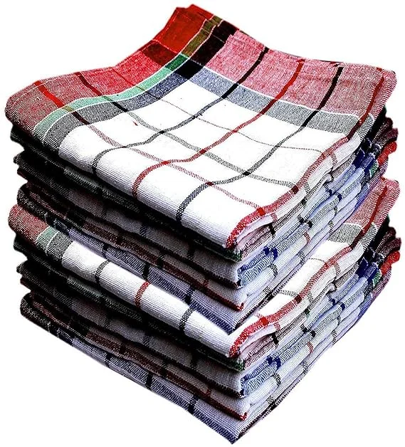 Multipurpose Cotton Kitchen Cloth Duster Napkin Set Pack of 4 for Chapati Roti Cooking Cleaning Dusting Wiping Kitchen Towel Reusable Soft Absorbent Household Cleaning Cloth image 1