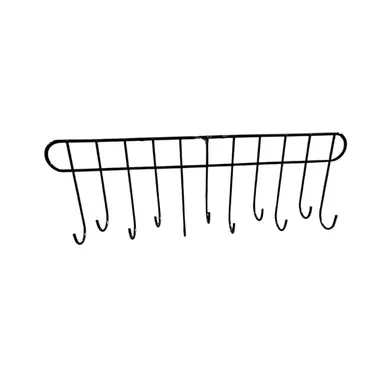 Carbon Metal Over Door Hook Hanger for Clothes Storage, Heavy Duty No Drilling Door Hooks Organizer for Bathroom Bedroom Kitchen Wardrobe Towel Bag Coat Hanging Rack Space Saving Home Organizer thumbnail 1