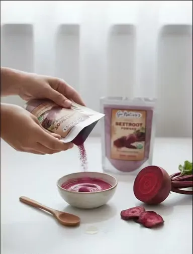 Beetroot Powder 50gm Pack of 2 for natural skin glow & wellness. 100% natural, suitable for all skin types. India origin. thumbnail 1