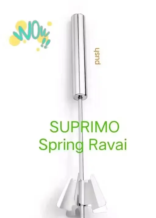 Stainless Steel Hand Push Whisk & Blender | Power-Free Semi-Automatic Egg Beater, Frother & Stirrer Pack of 2 image 4