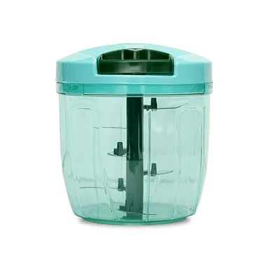 Plastic Manual Vegetable Chopper for Kitchen 900 ml Multi Colour Onion Cutter Onion Chopper Hand Pull String Food Cutter for Onion Tomato Garlic Salad Veggies Quick Easy Chopping Tool thumbnail 1