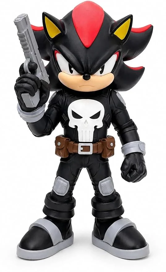 Speed Hero Tactical Skull 3D Printed Action Figure Special Edition Black with Gold Weapon 13 cm Fan Art Collectible Display Model Gamer Desk Decor Premium Toy Figure for Collectors Anime Action Figure Gift image 3