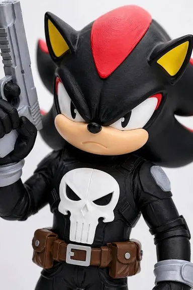 Speed Hero Tactical Skull 3D Printed Action Figure Special Edition Black with Gold Weapon 13 cm Fan Art Collectible Display Model Gamer Desk Decor Premium Toy Figure for Collectors Anime Action Figure Gift thumbnail 1
