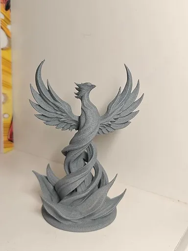 Spiral Phoenix Marble Finish 3D Printed Figurine Decorative Sculpture Statue 16 cm Tabletop Ornament for Home Decor Living Room Office Desk Shelf Display Fantasy Bird Collectible Gift Showpiece thumbnail 1