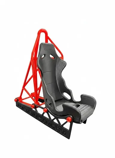 Racing Seat Phone Holder Recaro Style Mobile Stand Adjustable Angle Smartphone Desk Stand with Charging Slot for iPhone Android Phones Gaming Setup Car Enthusiasts Racing Fans Desk Accessories thumbnail 2