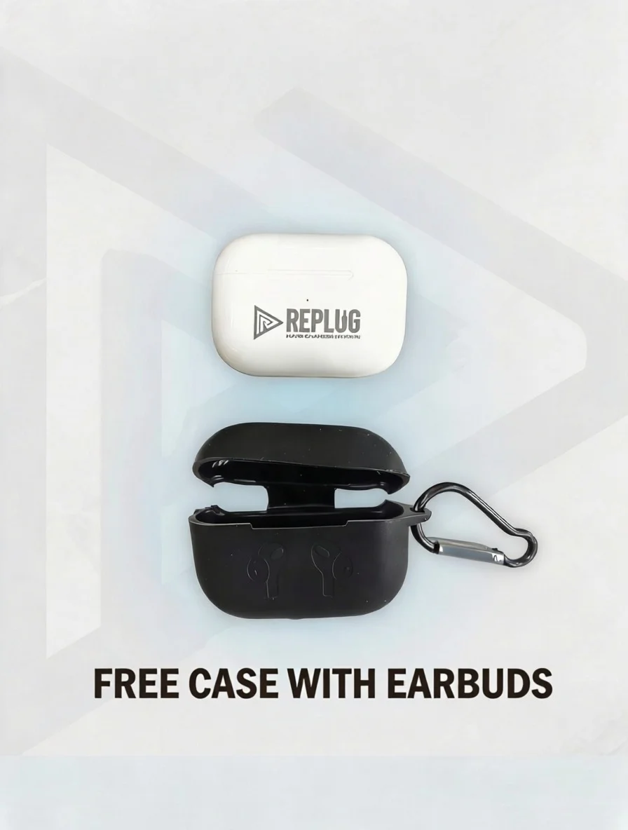Replug Wireless Bluetooth TWS Earbuds with ENC Noise Reduction, HD Stereo Bass Sound, Touch Controls, Long Battery Backup, Fast Charging, Gaming Mode, Sweat Resistant In-Ear Earphones for Android & iPhone image 2
