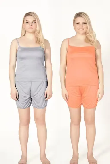 Women's Perfect Fit Camisole Top and Shorts Set (Pack of 2) Women's Perfect Fit Camisole Top & Shorts Set Pack of 2  M thumbnail 0