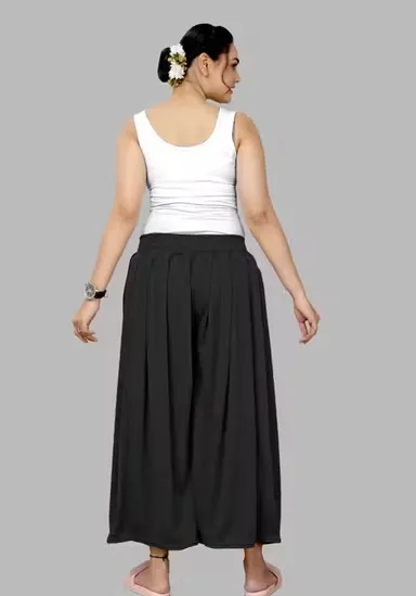 Women's Solid Regular Palazzo Pants Palazzo Pants XL thumbnail 1