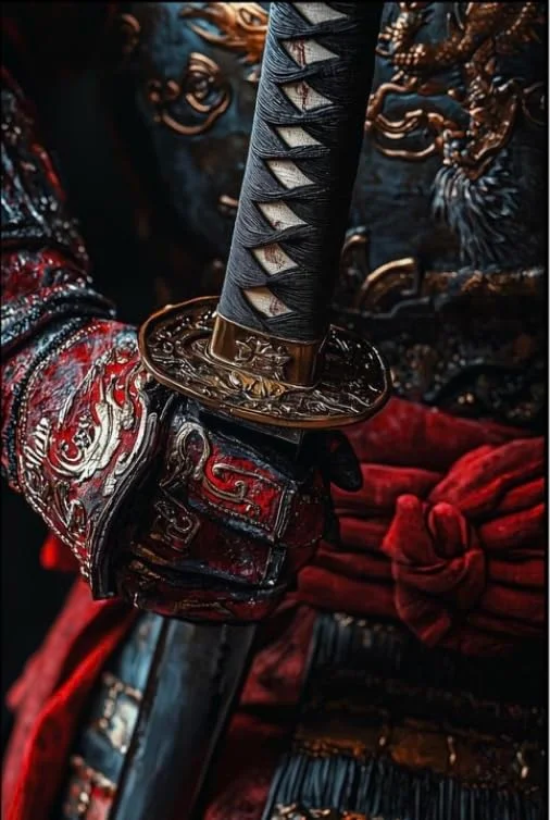 Samurai Wall Posters Set of 12 | Japanese Warrior Katana Art Prints A4 Size 350 GSM Glossy | BLUEWALL DECOR Anime Aesthetic Wall Decor for Bedroom & Office image 4