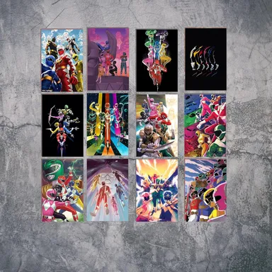 Power Rangers Poster Set of 12 | Mighty Morphin Superhero Wall Art Prints | Kids Room, Game Room & Studio Decor | 350 GSM Glossy Premium Paper High Quality Print thumbnail 3