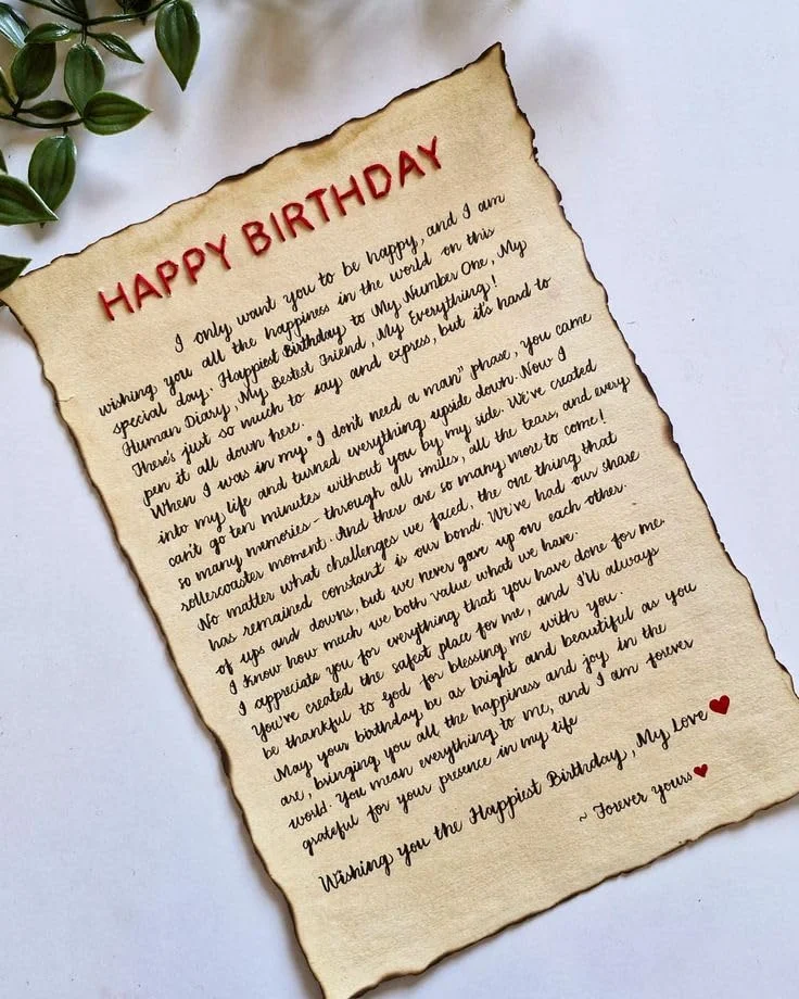 Handmade Customisable Vintage Love Letter |Personalized Romantic Gift for Birthday, Anniversary, Valentine’s Day, Wedding & Special Occasions image 3