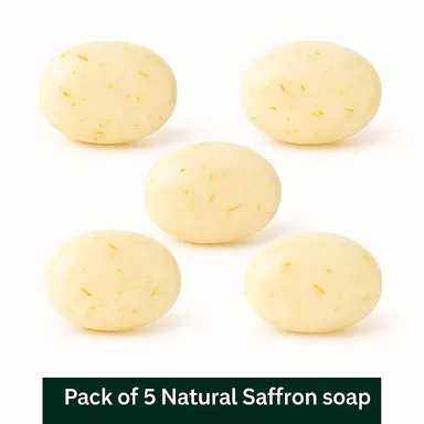 Royal Saffron Soap Pack of 5 |100 Gram Each from Gautmi Soap thumbnail 1