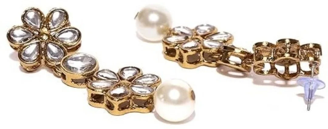 Gold-Plated White Jewellery Set image 3