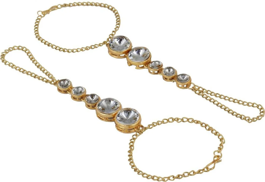 Crystal Gold-Plated Designer Bracelet for Women & Girls | Fashion Jewellery for Party, Wedding & Daily Wear image 3