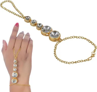 Crystal Gold-Plated Designer Bracelet for Women & Girls | Fashion Jewellery for Party, Wedding & Daily Wear thumbnail 1