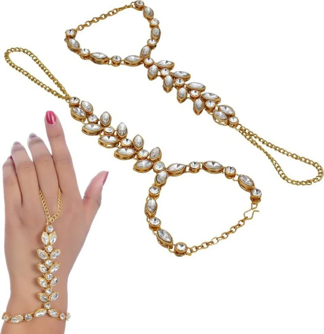 crystal Gold-plated Elegant Fashion Bracelet for Women & Girls | Stylish Party Wear & Daily Use Designer Jewelry image 3