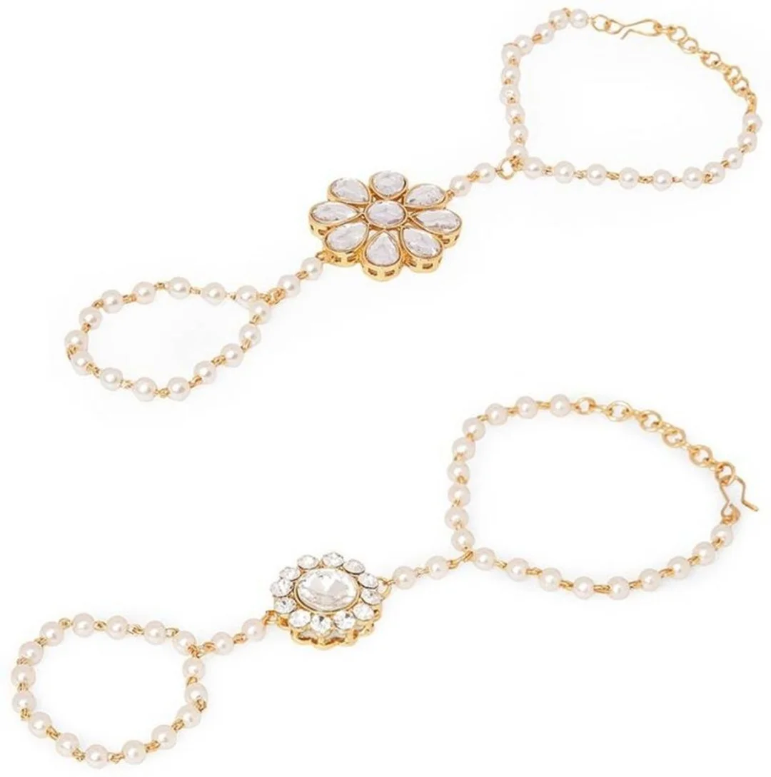 Gold-Plated Bracelet for Women with Crystal Design | Stylish Fashion Bracelet image 3
