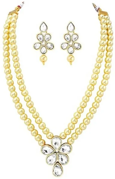 Gold Plated Jewellery Set for Women | Designer Gold Look Jewellery thumbnail 2