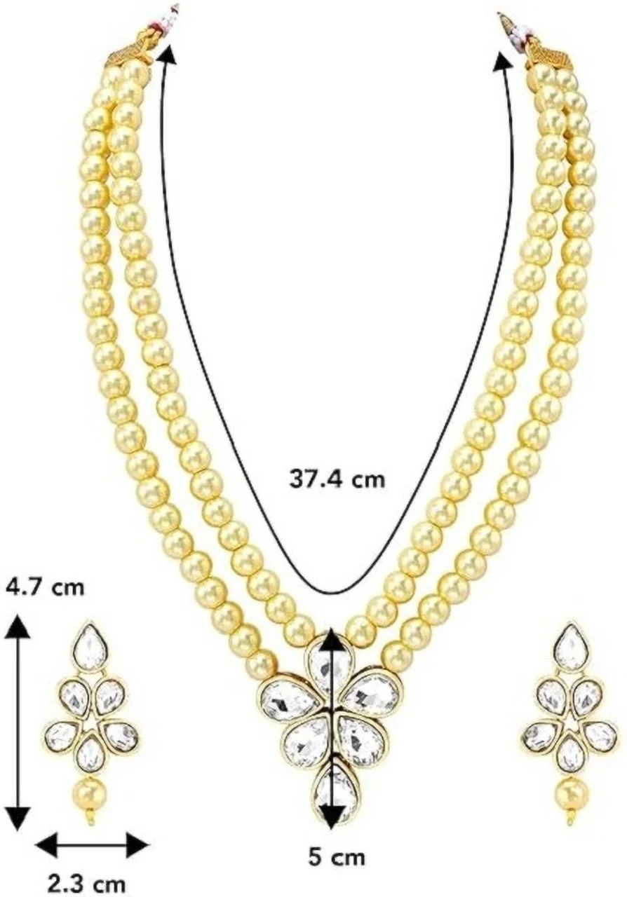 Gold Plated Jewellery Set for Women | Designer Gold Look Jewellery image 2