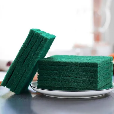  Heavy Duty Scouring Pads Pack of 10 Green Kitchen Scrubbers thumbnail 3